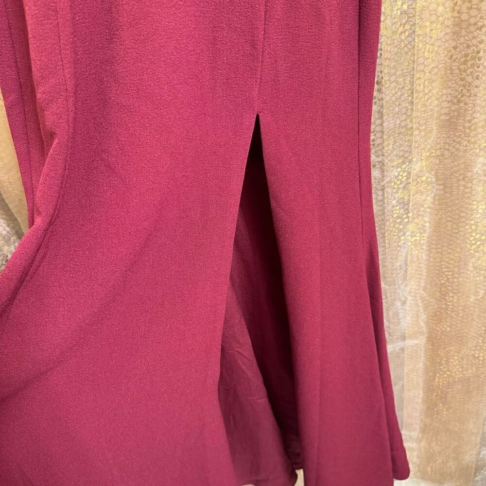 Dress The Population Shiloh Dark Magenta Halter Maxi Dress XS NWT - Picture 5 of 14